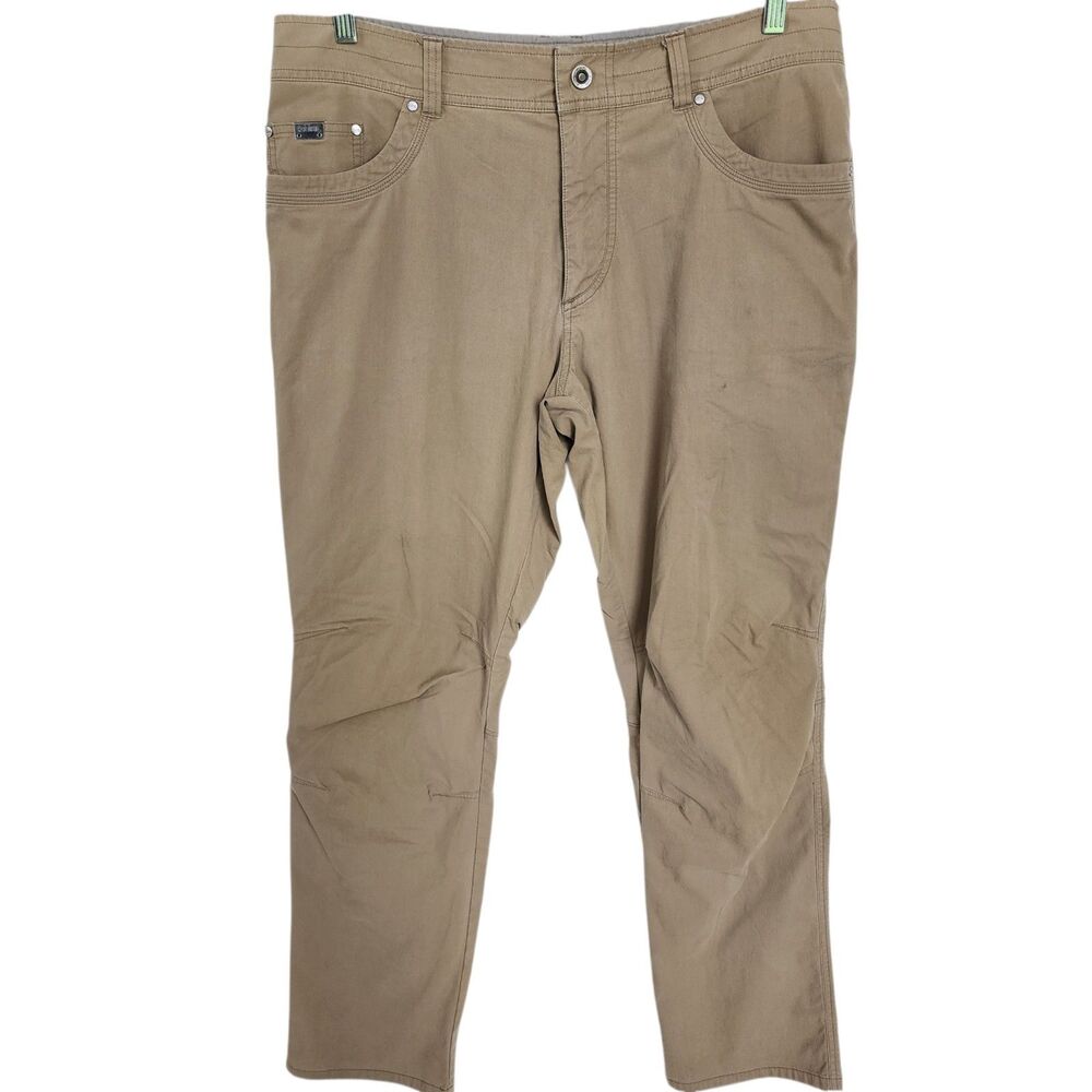 KÜHL Revolvr Rogue Men’s Pants 38x34 Tapered Fit Hiking Work Tan Style 5124
